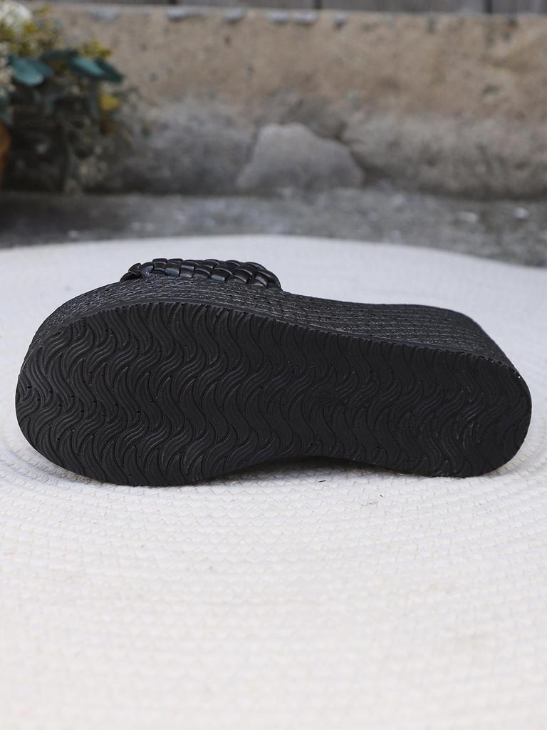 Trendige Damen-Plateau-Slipper in Übergröße – Schlicht, Vielseitig und Lässig