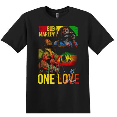 Bob Marley One Love Reggae Band T-Shirt Unisex Maglietta Grafica