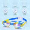 2025 Silicone Children's Waterproof Anti-Fog Swimming Goggles with Electroplating High-Definition Lenses