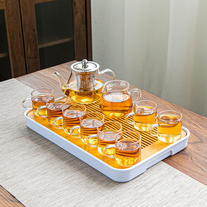 Automatic Water Supply Heat-Resistant Glass Kung Fu Tea Set