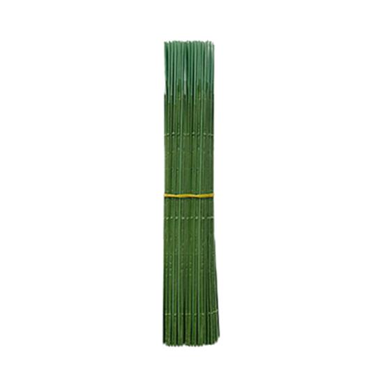 100Pcs Green Flower Stem Green Crafts DIY Bouquet Making Artificial Flower Arrangement Plastic Floral Rod Wire Kit Florist Supplies