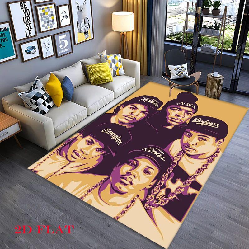 Ice Cube Hip Hop Graphic Art Carpet Doormat Floor Mats Office Chair Cushion Protective Pad Art