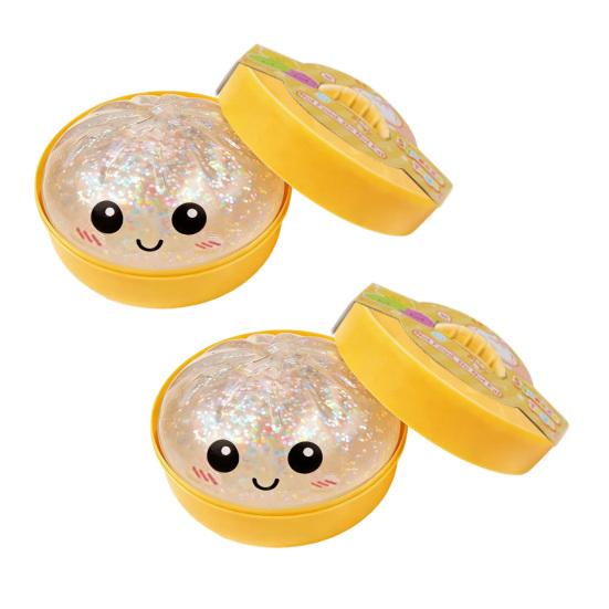 Steamed Bun Squeeze Toy Soft TPR Fidget Toys Sensory Stress Reliever Cute Slow-Rising