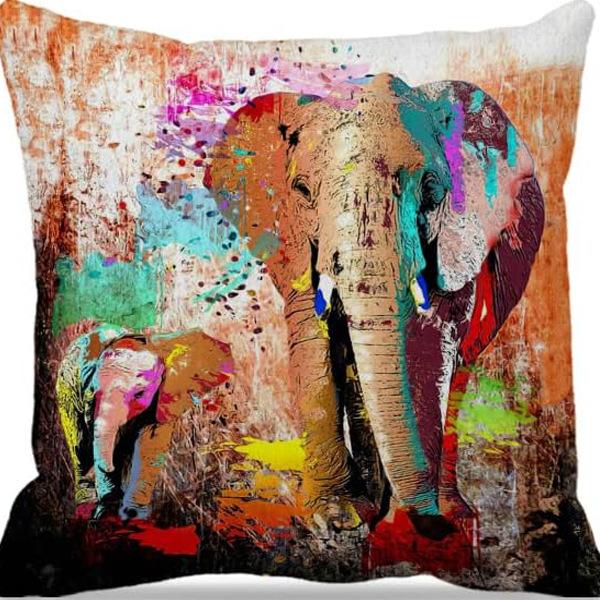American Retro Linen Peach Leather Velvet Pillow Case Living Room Sofa Office Car Cushion