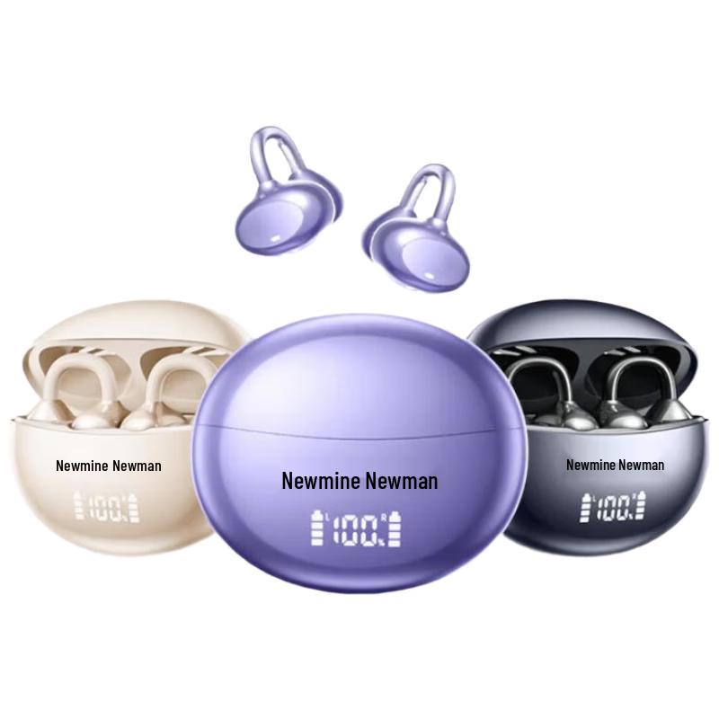 

ChuanGu 2025 AI Smart Translation Wireless Ear-Clip Bone Conduction Earphones Comfort Fit