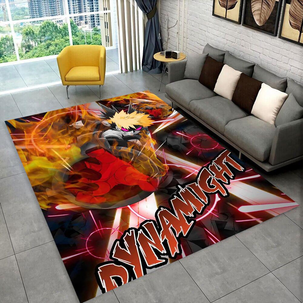 3D Cartoon My Hero Academia Deku Bakugou  Anime Carpet Rug for Living Room Bedroom Home Sofa Decoration,kids Non-slip Floor Mat