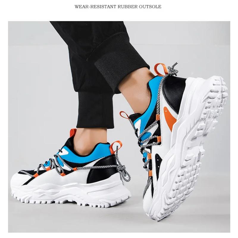 

Кроссовки для фитнеса, спортивная повседневная обувь, кроссовки для бега, модная мужская обувь для папы на толстой подошве 45