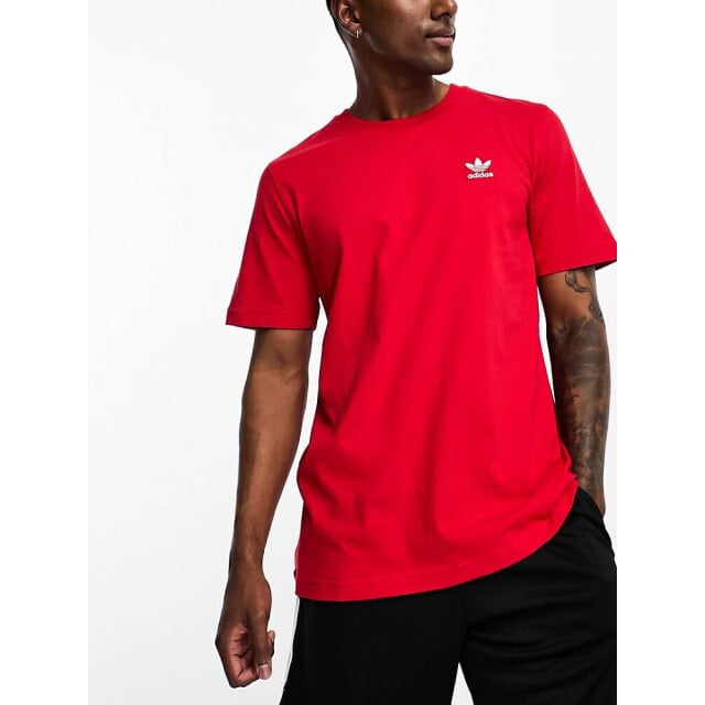 

Красная футболка с короткими рукавами adidas Originals essentials