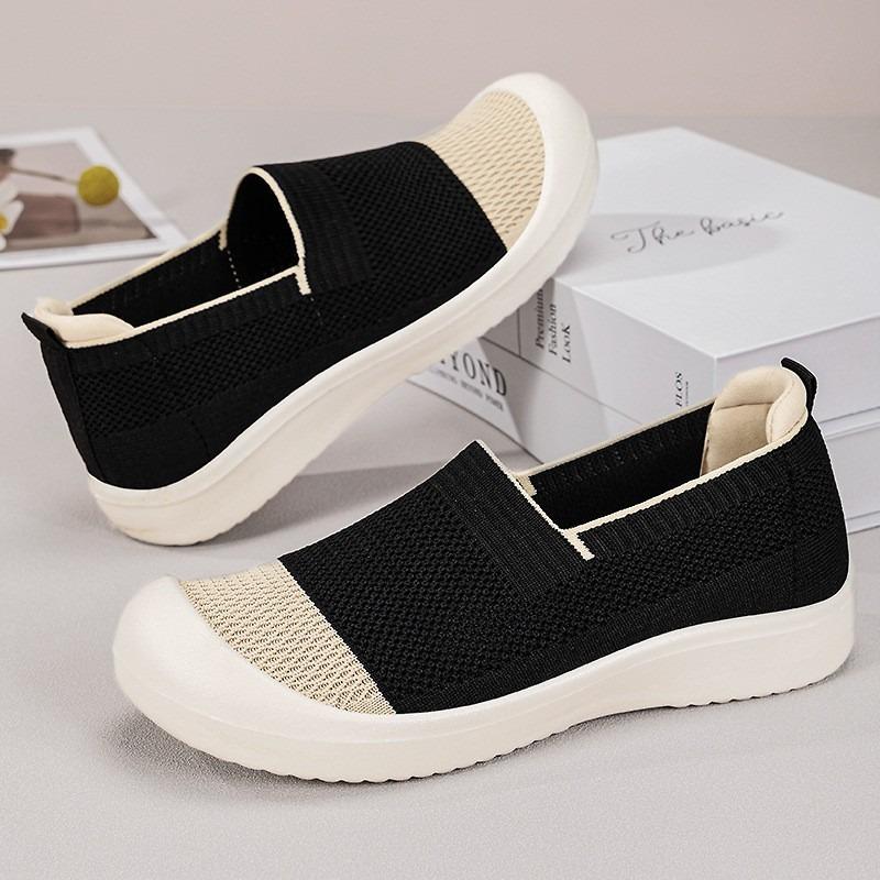 Fashion Ladies Shoes 2025 Brand Slip-on Women's Vulcanize Shoes Fashion Color Matching Mesh Light Best Seller Comfortable Casual Shoes