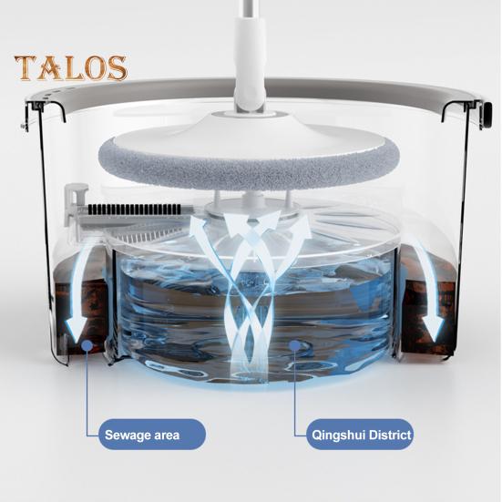 Mop s výsuvnou rukojetí Rotační mop z mikrovlákna Mokré suché podlahy Mop Sada kbelíků Mop pro snadné čištění rohů