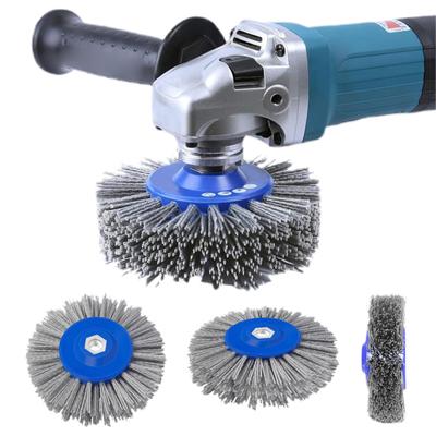 Angle Grinder Wire Wheel Brush Rust Resistant Easy To Install Multi-purpose Heavy-Duty Nylon Brush Woodworking Tool