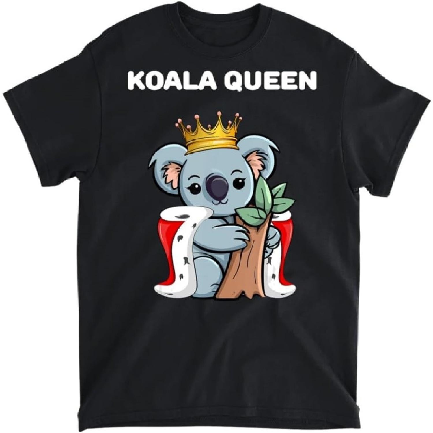 Koala Queen Womens Koala Tshirt Girls Koala T-Shirt, Tank Top, Long Sleeve Shirt, Sweatshirt, Hoodie Men Women Kids Made in Canada XXXXXL разноцветный