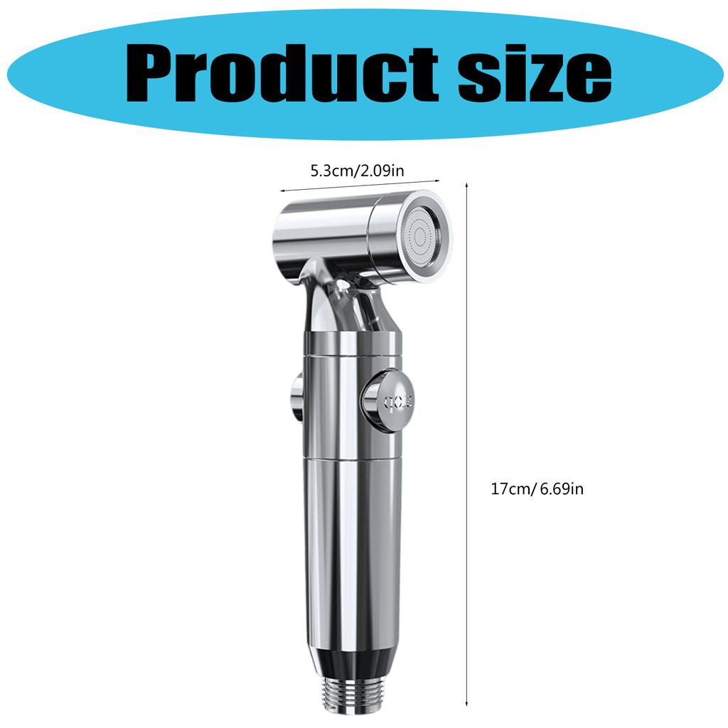 High Pressure Toilet Bidet Sprayer Head with Adjustable Water Flow & Easy Installation Uprades for Home Bathrooms