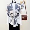 New niche retro cotton and linen long scarf women's creative light luxury temperament scarf travel photography with shawl