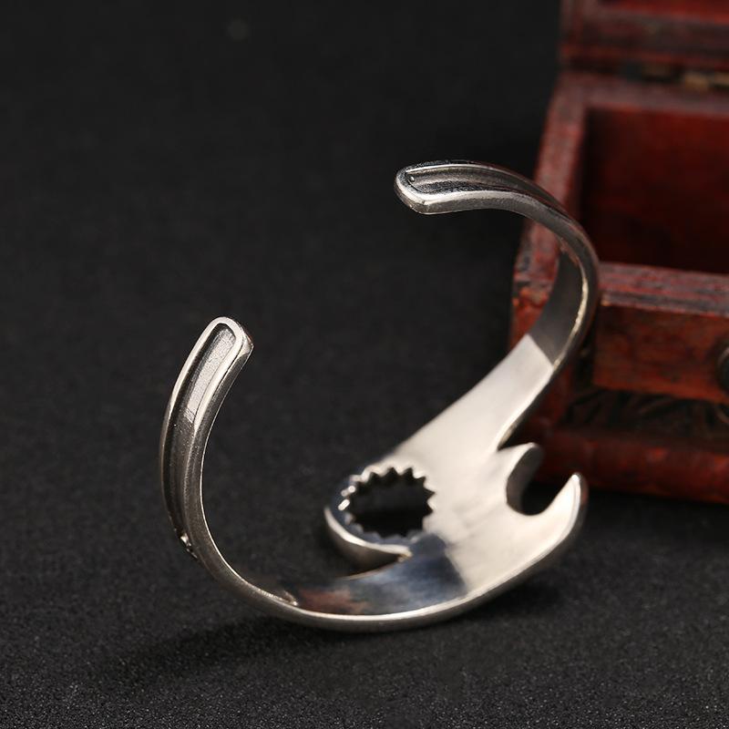 Nuovo Bracciale alla Moda Personalizzato di Tendenza Cool da Uomo Chiave Inglese a Forchetta Personalizzata