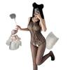 Fun Underwear Code Fun One-piece Stockings Mesh Suit Backless Open Gear Free Black Silk Can Be Torn Extremely Tempting Women