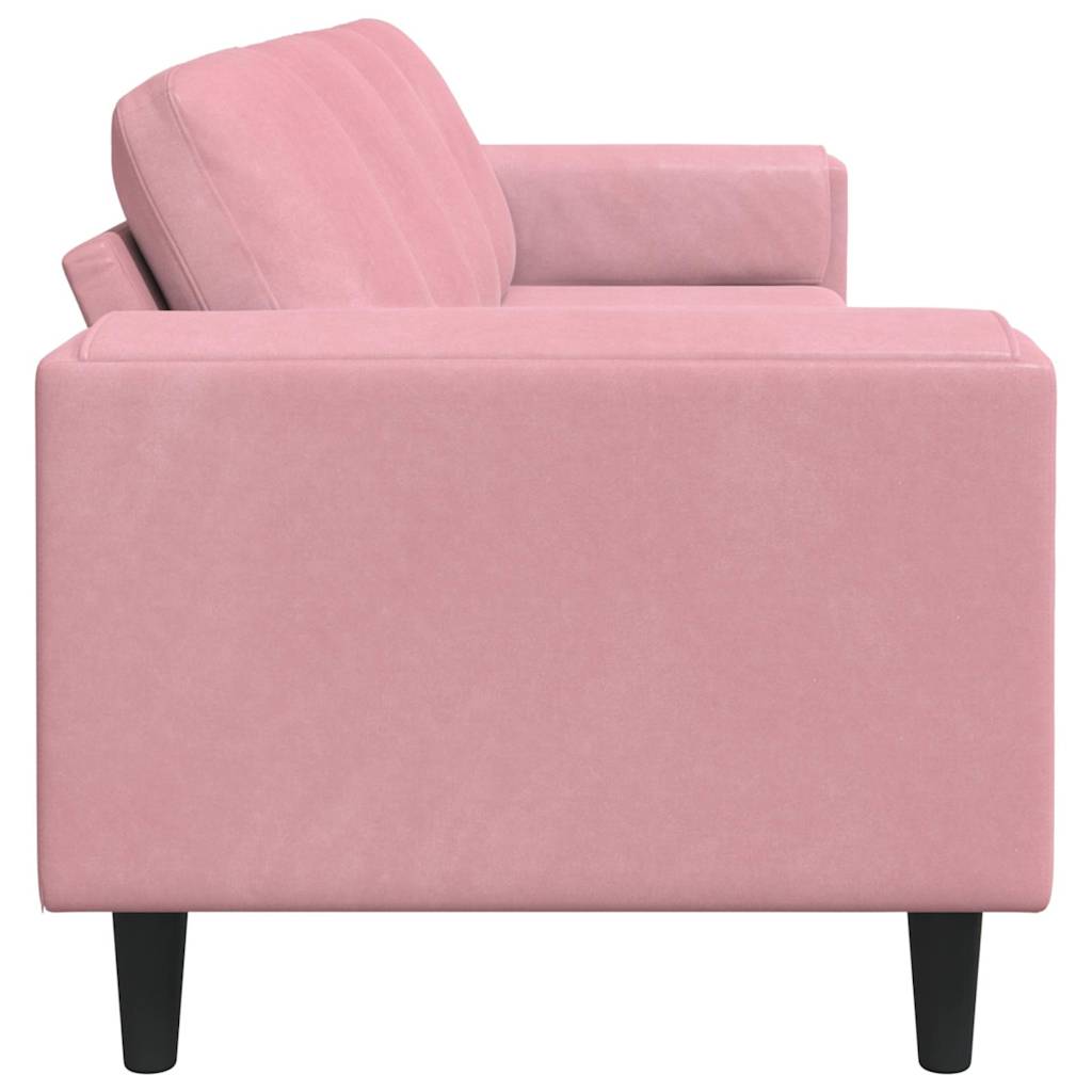 Living Room Sofa Pink 250 x 77 x 76 cm