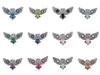 925 Sterling Silver Natural Multi Gemstone Stylish Jewelry Pendant1.27" For Gift CP-8