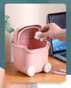 Mini Desktop Cartoon Trash Can - Cute and Stylish Tabletop Bin for Home, Dorm, Office, or Bedroom.