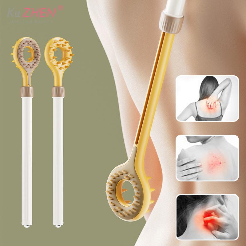 1Pc Double Sided Teeth Itchy Scratch Portable Scratcher Magnetic Ball Telescopic Scalable Scratch Back Scratch ToolPoint Massage
