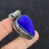Lapis Lazuli Pendant Vintage Jewelry Real Gemstone Pendant 925 Sterling Silver Pendant Handmade Pendant Lapis Lazuli Jewelry Gifts for Women