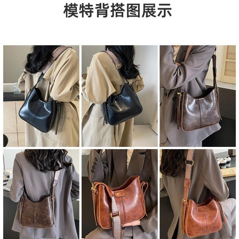 Premium sense retro popular bag women's new autumn and winter fashion texture broadband shoulder messenger bag