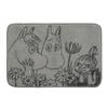 Marushin Moomin Talking 1455044400 Multi-Purpose Mat, Character, Cute, Fluffy, Stylish, Non-Slip,