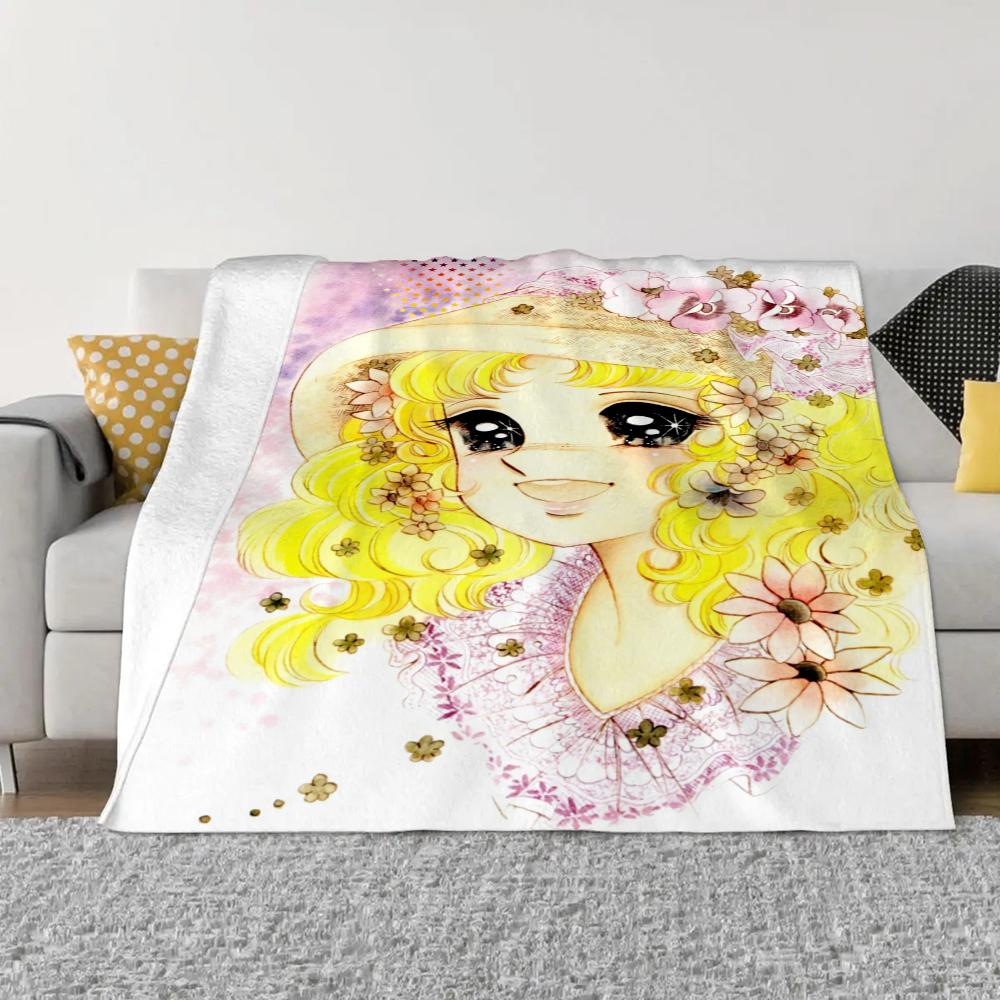 Candy Candy Throw Blanket Sofa Winter Home Interior Fluffy Soft Blankets King Size Knitted Plaid Microfiber Bedding Beach Towel