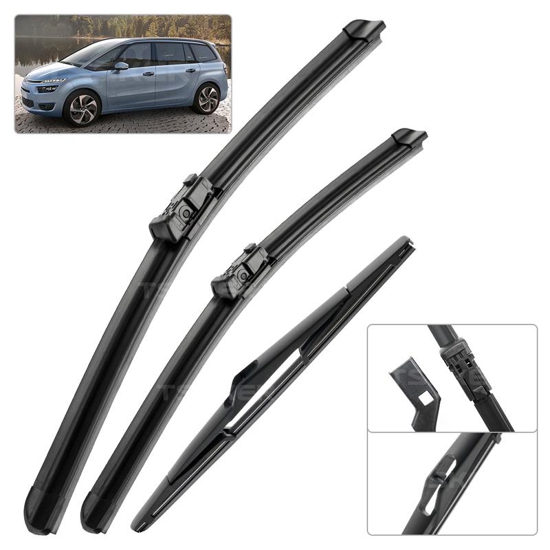 Front & Rear Wiper For Citroen C4 Grand Picasso 2 2013- 2014 2015 Wiper Blades Windshield Windscreen Window Brushes 30"30"12
