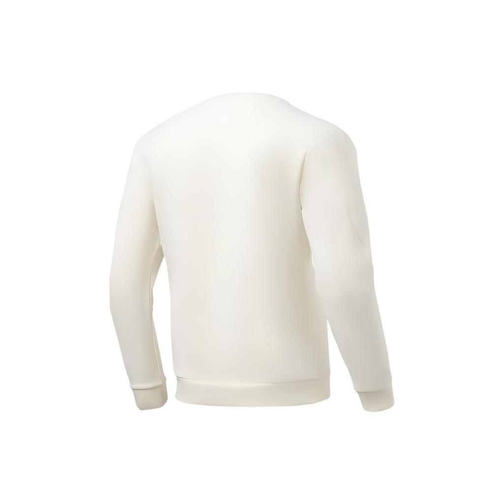 Li-Ning Lifestyle Cotton Crewneck Pullover 'White' Men's AWDS007-5