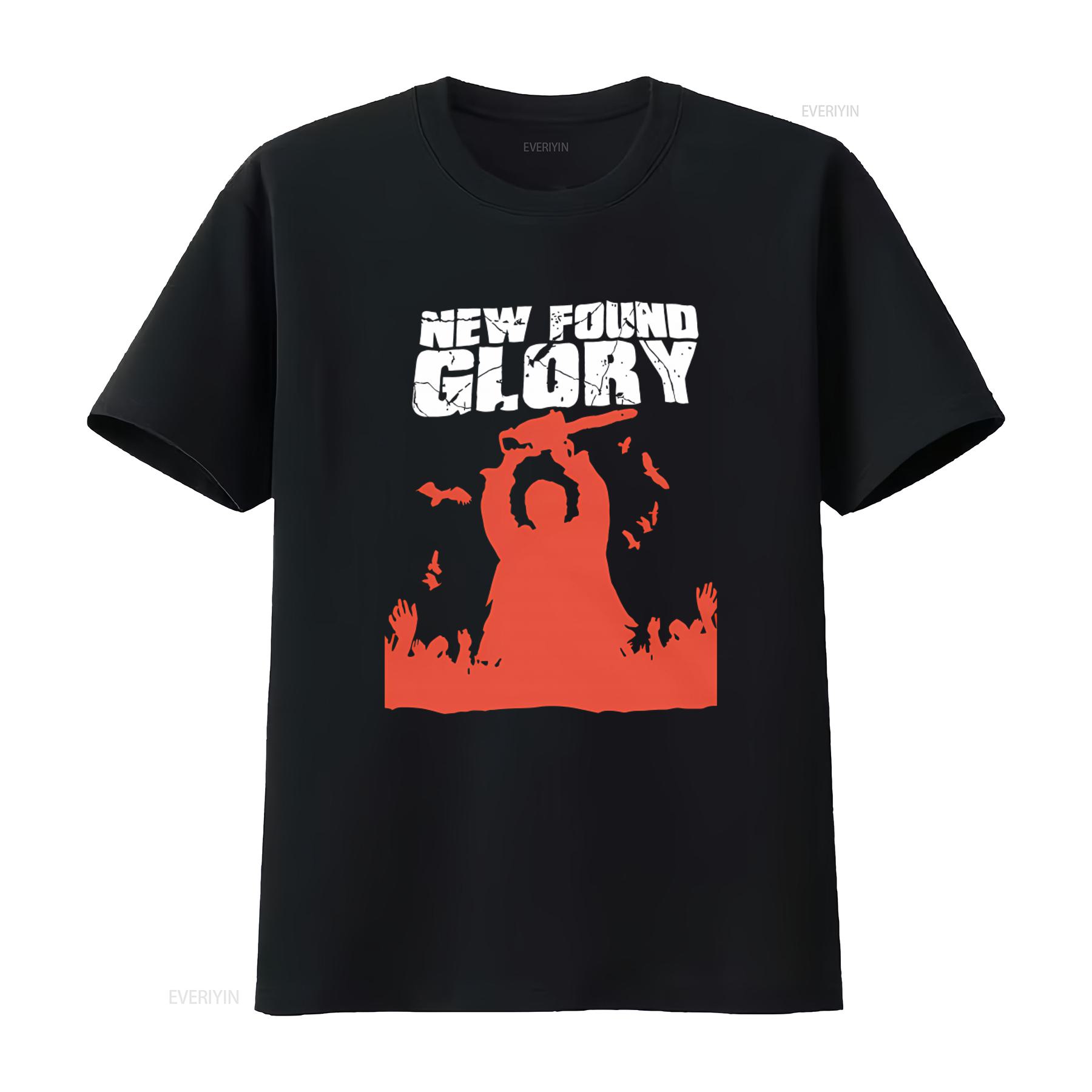 

NEW FOUND GLORY Chainsaw Maniac Pop Punk Emo Band T Shirt Bold Design for Music Lovers vintage Washed streetwear Breathable 4XL
