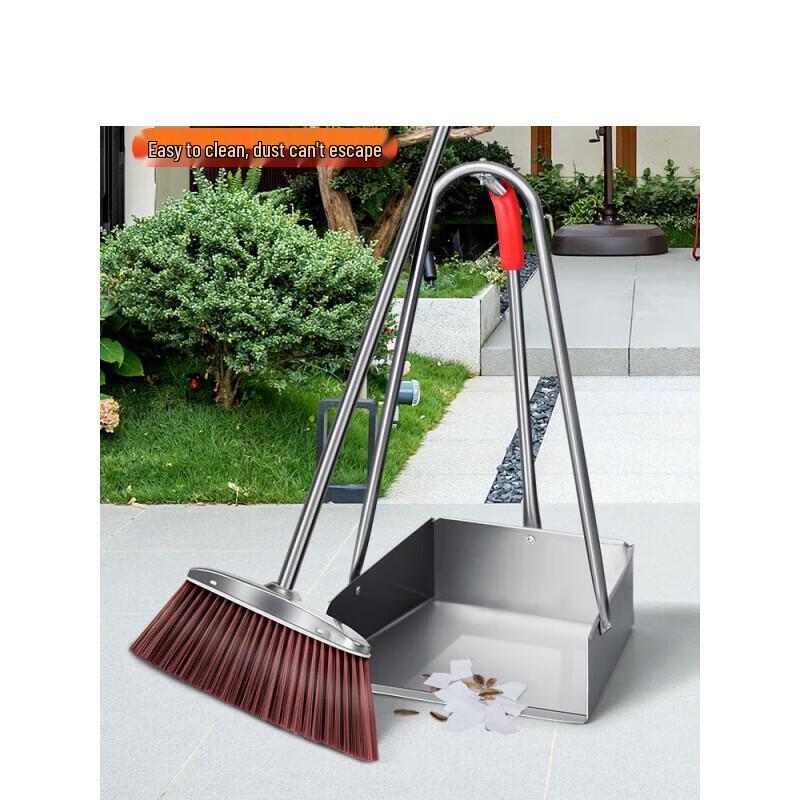 JINGRUIXIANG Extra Large Stainless Steel Household Dustpan