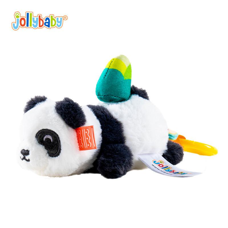 Panda Plush Baby Rattle Toy With Rotating Tail For Sensory Development