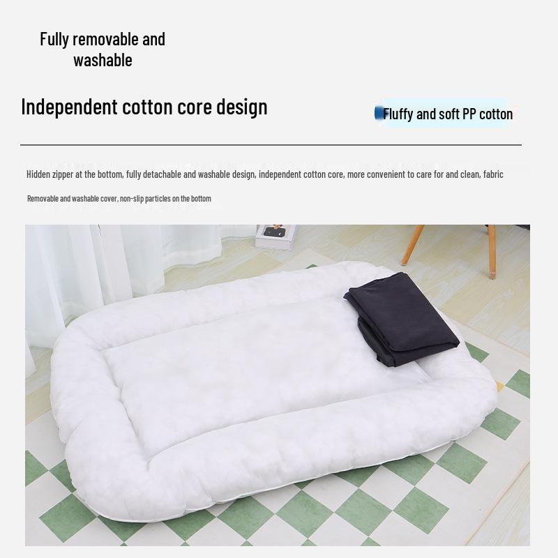 Four Seasons Washable Non-Slip Pet Bed - Thick, Elastic Mat for Dogs & Cats