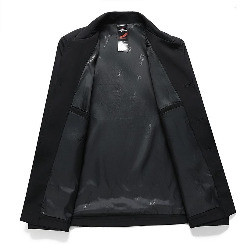 Spring and Autumn Executive Jacket Men's Old and New Single-breasted Business Casual Lapel Jacket