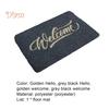 CO&LO Front Door Mat Welcome Letter Print Home Decor Durable Front Entrance Floor Mat for Living Room