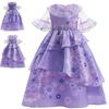 Girls Ruffle Tutu Dress Ball Gown Isabela Princess Cosplay Costume