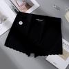 Plus Size Women's Spring Summer 7a Cotton Anti Bacterial Ice Silk Non Trace Anti Cramping Hip Flat Angle Underwear