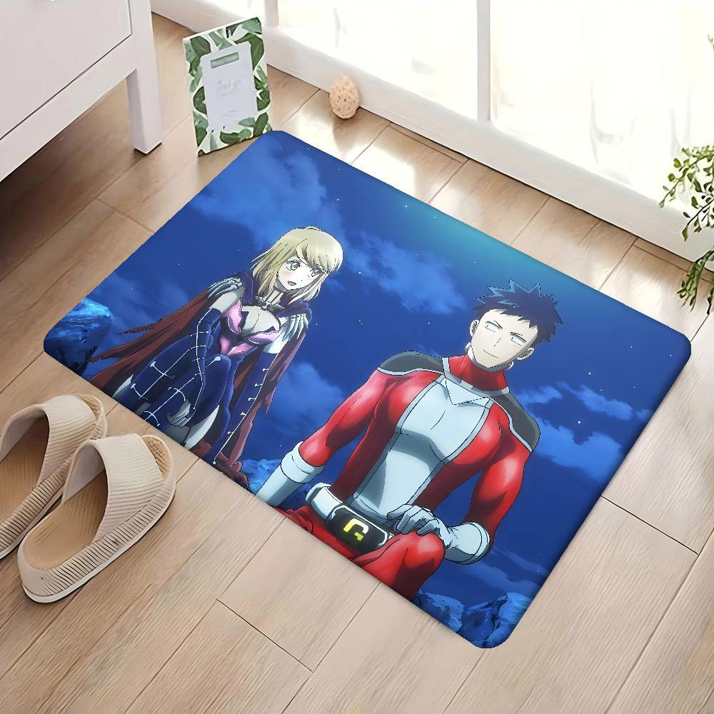 K-Koi W-Wa Sekai Seifuku No Ato Felpudo Rectangular Antideslizante para Hogar Suave Alfombrilla de Baño Puerta Delantera Interior Exterior Alfombrilla Decorativa para Hotel