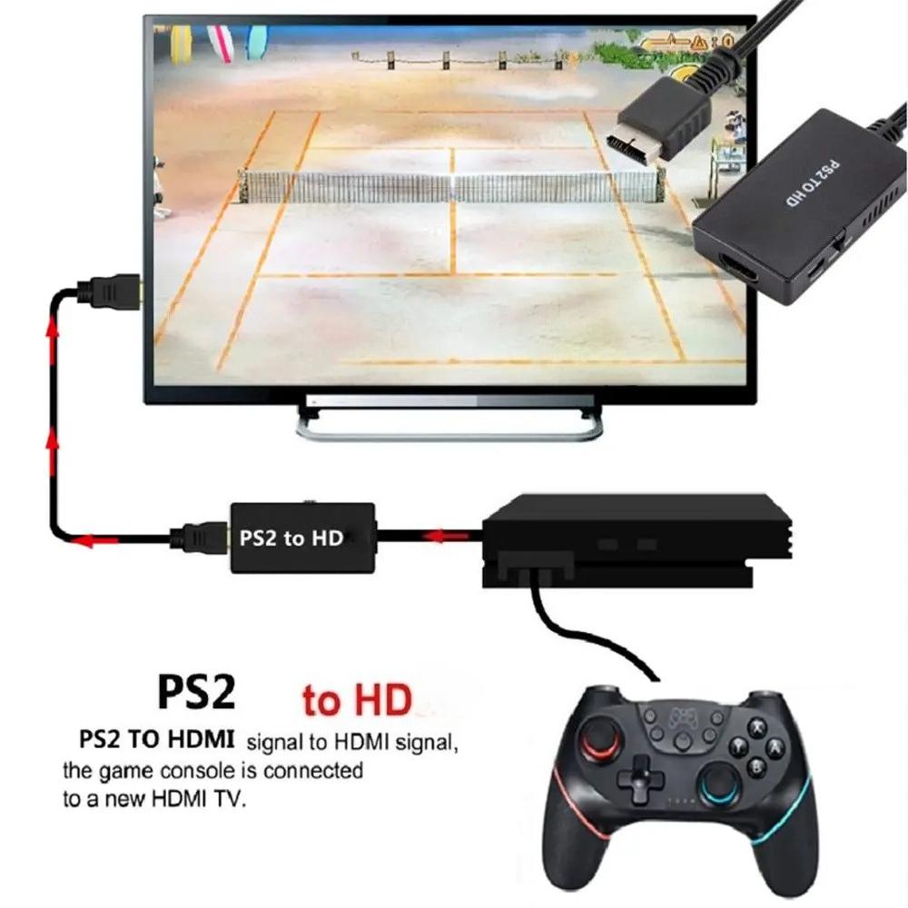 Plug and Play 1080P PC Game Display Mode HDTV Audio Video Converter PS2 To HD Adapter For PS1/2/3