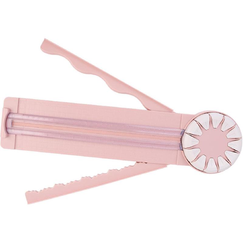 Hztyyier 12 in 1 Paper Cutter with Rotating Disc, Straight and Wavy Line, Versatile Paper Trimmer for Photo Scrapbook, Postcard Art