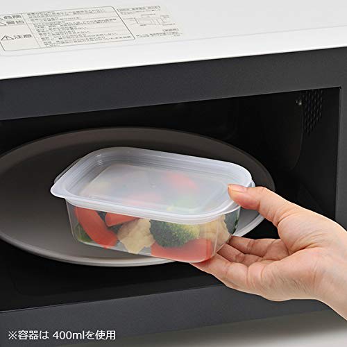 Inomata Chemical Easy Pack Storage Containers, Square, 180ml, Clear White, Set of 3 (1840) | Food Containers, Food Storage, Plastic Containers, Canist