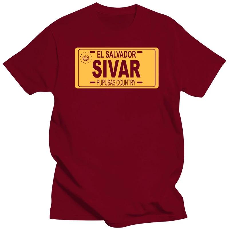 El Salvador Pupusas Country T-Shirt Full Size S To S-5XL Hot New Orange Shirts for Women Made in The Us 100% Cotton Grey Brand