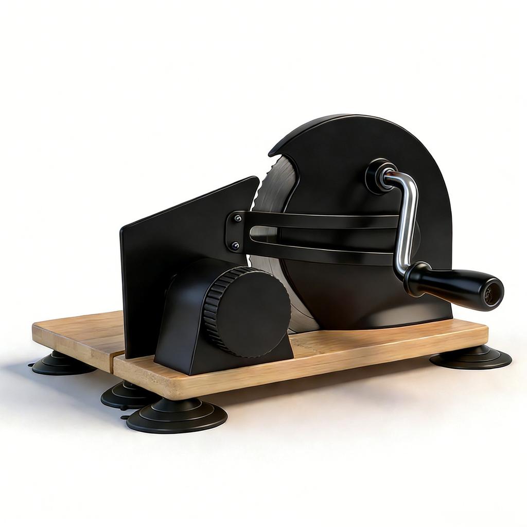 Manual Bread Cutter for Homemade Sourdough Bread Hand Crank Slicing Tool Thickness Evenly Slicing Stainless Steel