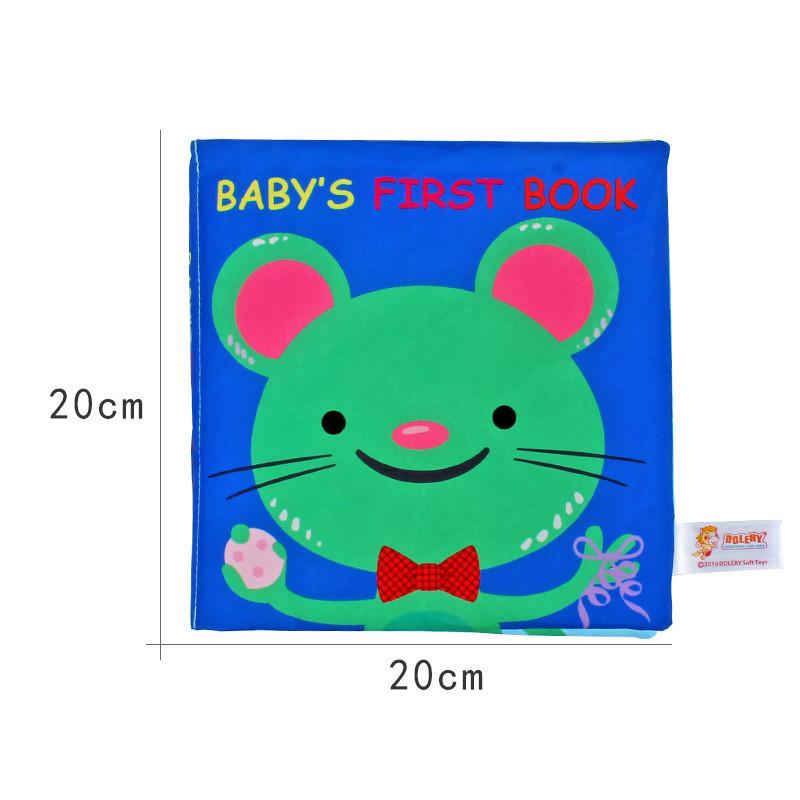 Baby Früherziehungsspielzeug mit Knisterpapier Schwanz Stoffbuch Baby Aufklärung Puzzle Stoffbuch