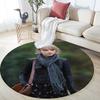 Taylor pattern round rug,Carpet Rug for Living Room Bedroom Playroom ,Non-slip Floor Mat,Holiday Gifts and Birthday Gifts.