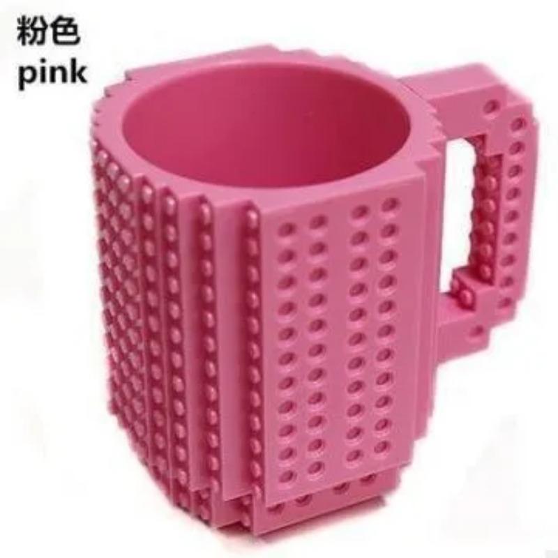 1PC Personalized Creative Building Block Assembly Cup Children's Educational Water Cup Drop-resistant Mug gift