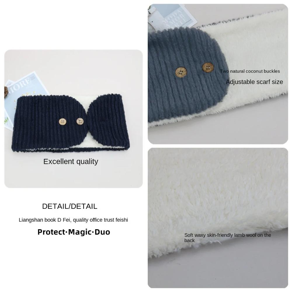 Lätzchen Plüschschal Winddichte Winterschals Paar Warm Nackenschutz Snood Cowl Schlauch Herbst Winter