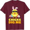 Happy Easter Chicks Dig Me Cute Egg Hunt Funny Unisex T-Shirt