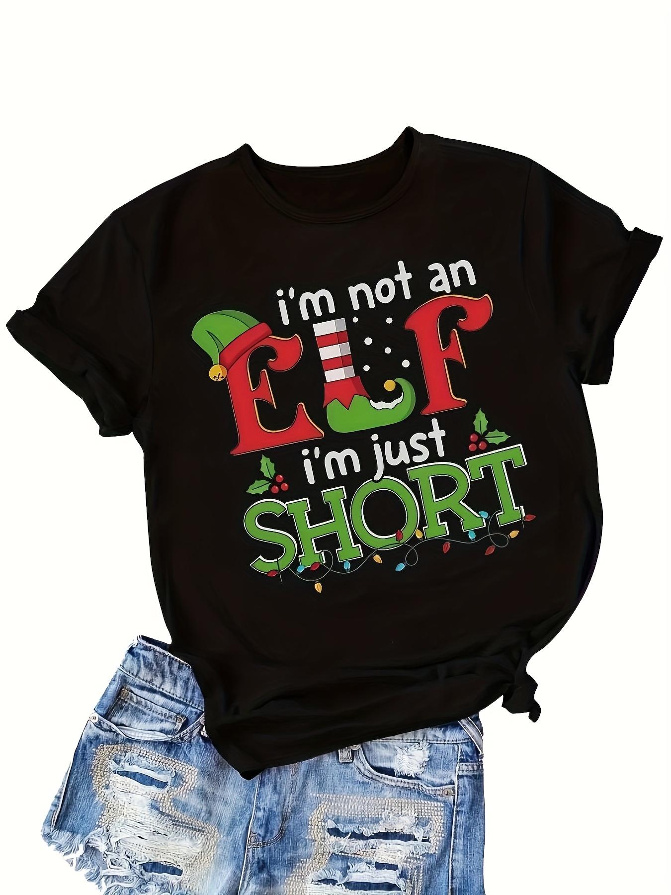 Stylish Letter Print Shirt for Women, Casual Printed Blouse, Round Neck Short Sleeve T-Shirt, Women S Clothing S разноцветный